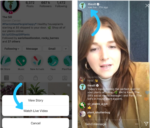 Step by step instructions to do an Instagram Live