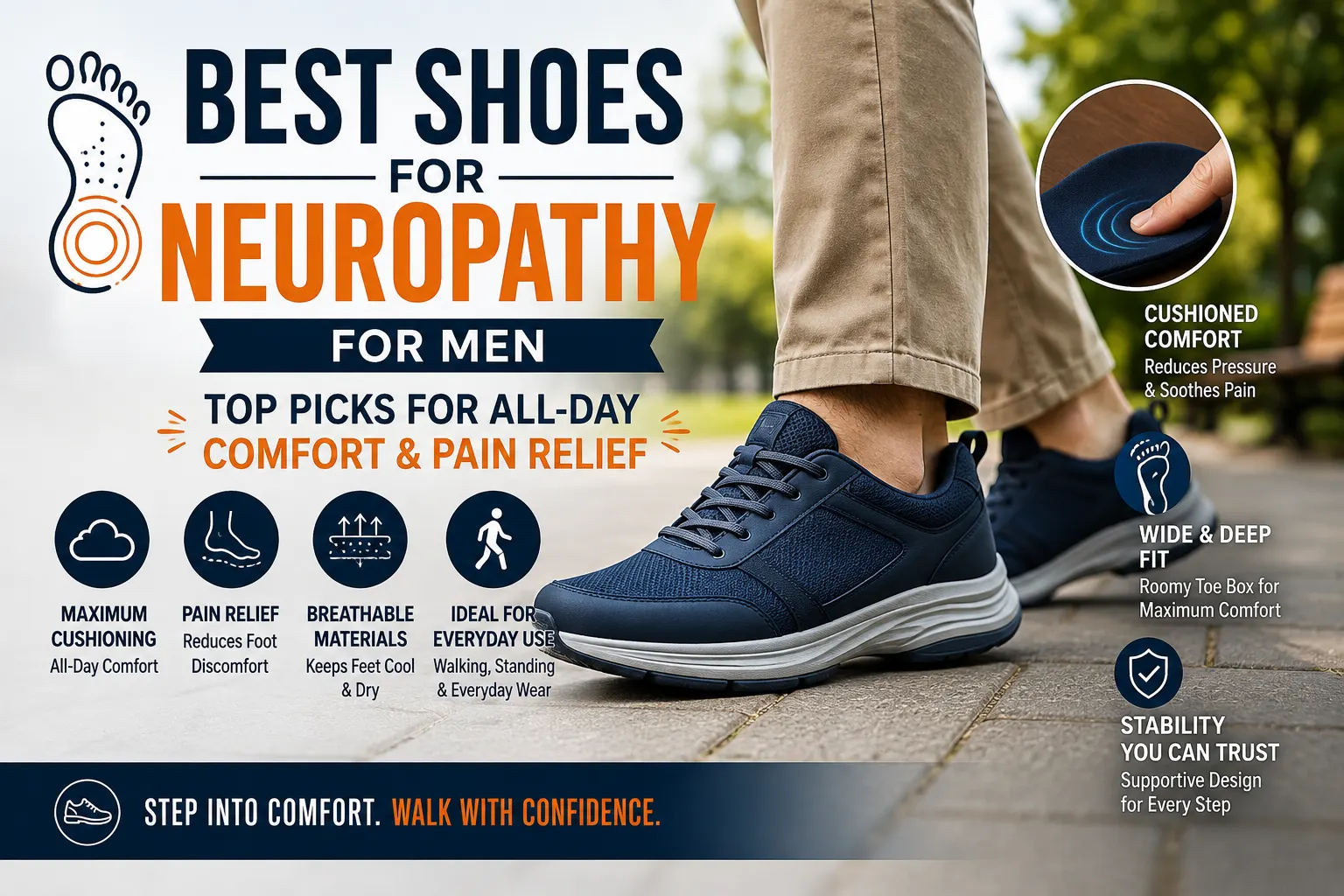 best shoes for neuropathy for men