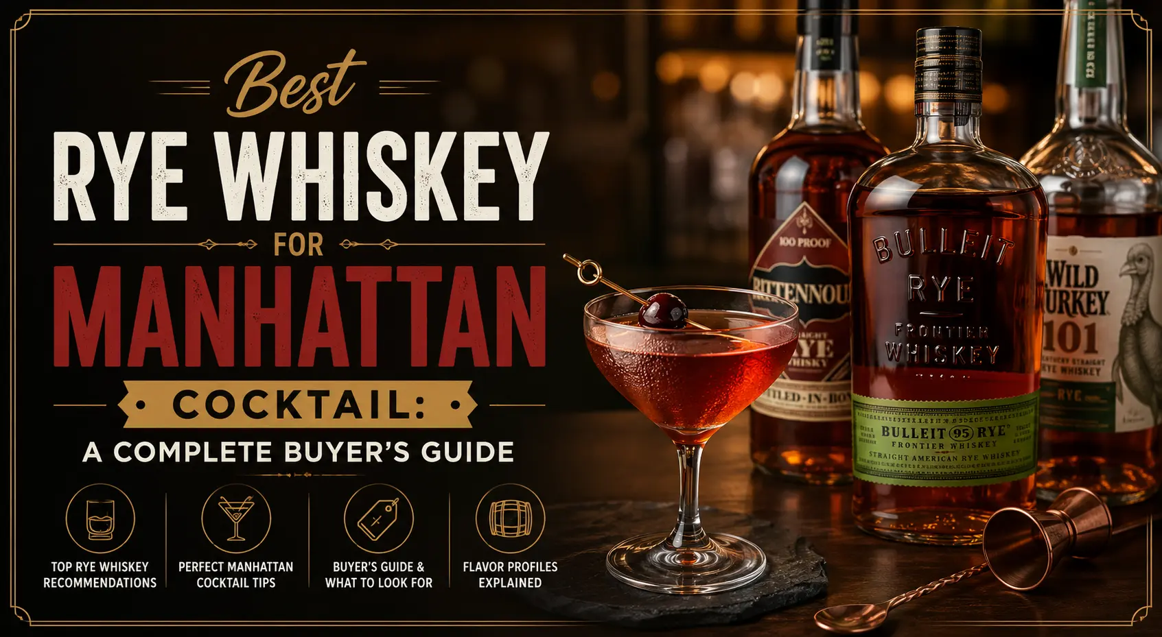 best rye whiskey for manhattan cocktail